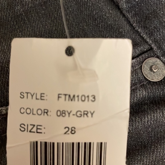 NWT Adriano Goldschmied women’s jeans Angel Boot cut Distressed Grey size 28R - Picture 10 of 12